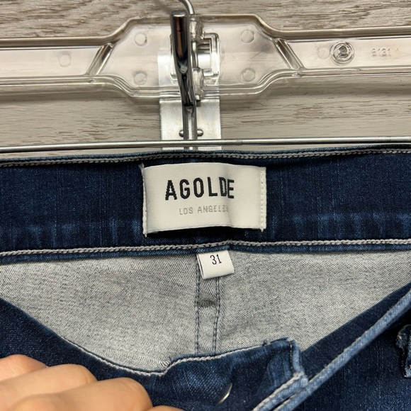 Agolde Dark Blue Skinny Jeans - Picture 2 of 7